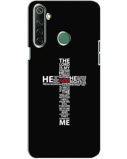 Чехол для Realme 6i с картинкой «Текстовый крест»