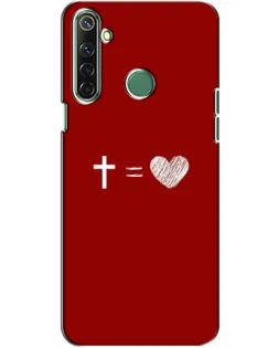 Чехол для Realme 6i с картинкой «Уравнение любви»