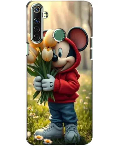 Чехол для Realme 6i с картинкой «Микки с тюльпанами» Чехол для Realme 6i с картинкой «Микки с тюльпанами»