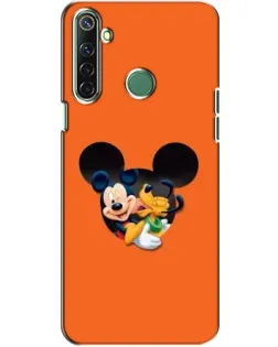 Чехол для Realme 6i с картинкой «Сердце Микки Минни»