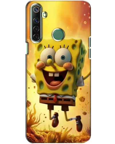 Чехол для Realme 6i с картинкой «Губка Боб прыгает» Чехол для Realme 6i с картинкой «Губка Боб прыгает»