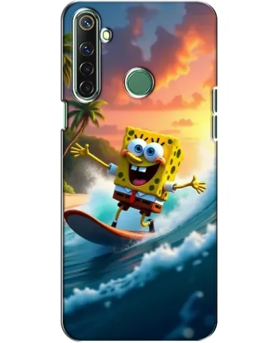 Чехол для Realme 6i с картинкой «Губка Боб серфингист» Чехол для Realme 6i с картинкой «Губка Боб серфингист»