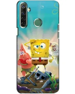 Чехол для Realme 6i с картинкой «Спанч Боб победитель»