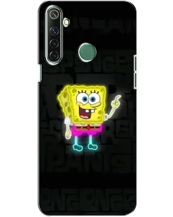 Чехол для Realme 6i с картинкой «Неоновый Губка Боб»
