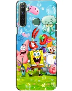 Чохол для Realme 6i з картинкою «Губка Боб та друзі»