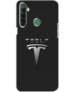 Чехол для Realme 6i с картинкой «Стальной логотип Tesla»