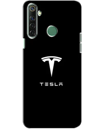 Чехол для Realme 6i с картинкой «Tesla White Logo»