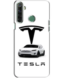 Чехол для Realme 6i с картинкой «Tesla White Style»