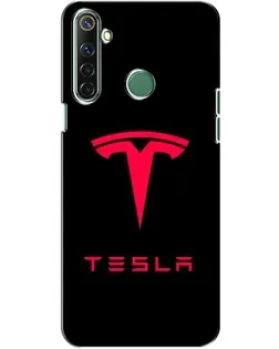 Чехол для Realme 6i с картинкой «Tesla Red Logo»