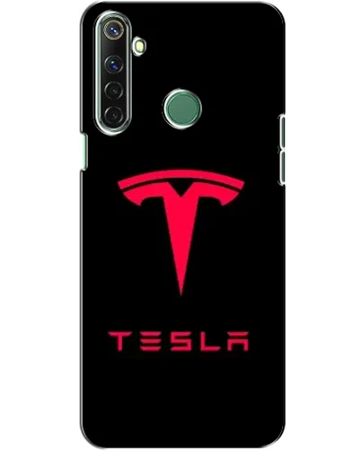 Чехол для Realme 6i с картинкой «Tesla Red Logo»
