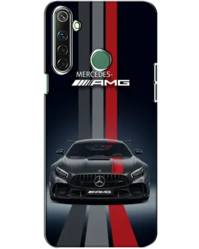 Чехол для Realme 6i с картинкой «Mercedes — белый карбон»