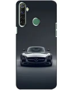 Чехол для Realme 6i с картинкой «Mercedes на черном»