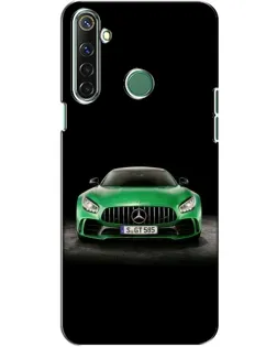 Чехол для Realme 6i с картинкой «Mercedes — неоновый лого»