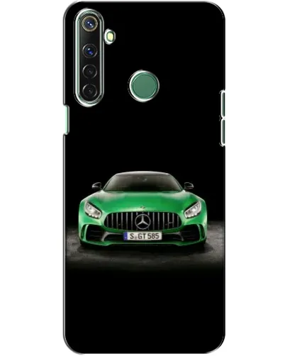 Чехол для Realme 6i с картинкой «Mercedes — неоновый лого»