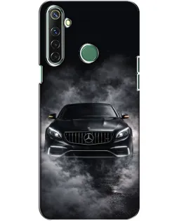 Чехол для Realme 6i с картинкой «Mercedes в дыму»
