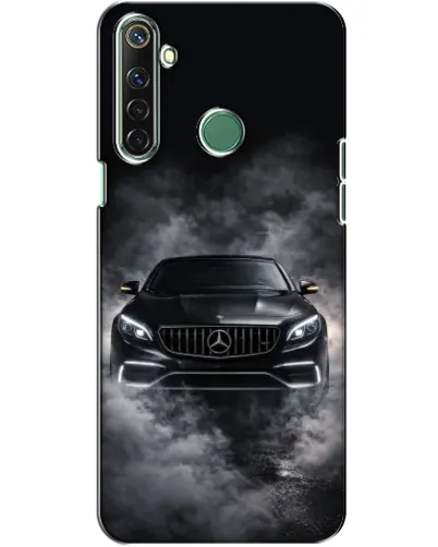 Чехол для Realme 6i с картинкой «Mercedes в дыму»