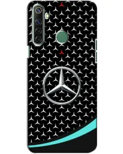 Чехол для Realme 6i с картинкой «Mercedes — бирюзовый акцент»