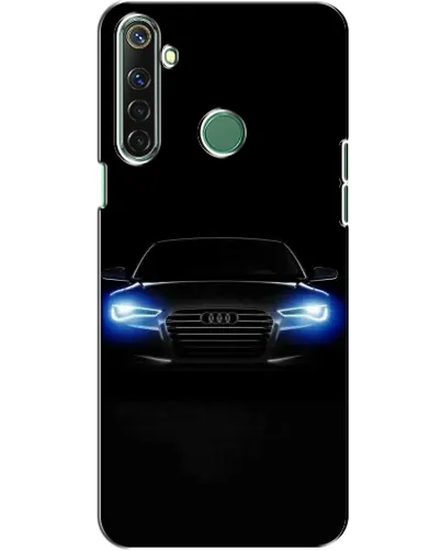 Чехол для Realme 6i с картинкой «Audi в неоне»