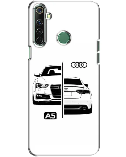 Чехол для Realme 6i с картинкой «Audi — контрастный дизайн»