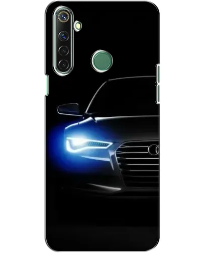 Чехол для Realme 6i с картинкой «Неоновый взгляд Audi»