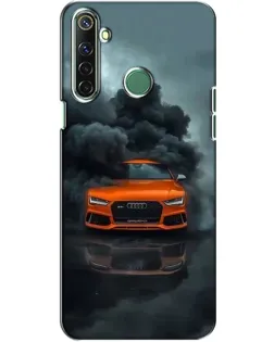 Чехол для Realme 6i с картинкой «Audi в облаках дыма»