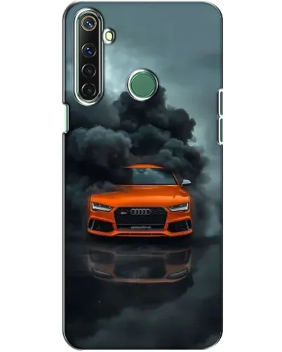 Чехол для Realme 6i с картинкой «Audi в облаках дыма»