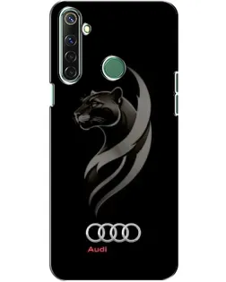 Чехол для Realme 6i с картинкой «Графика — пантера и Audi»