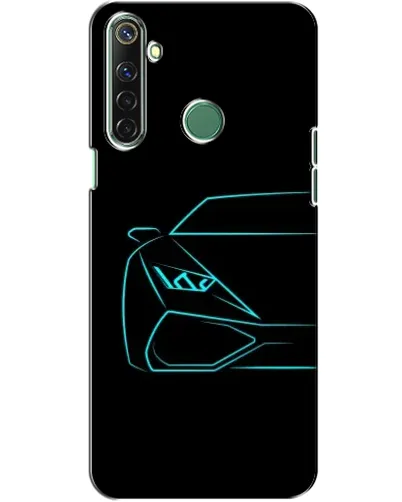 Чохол для Realme 6i з картинкою «Блакитний силует Lamborghini» Чохол для Realme 6i з картинкою «Блакитний силует Lamborghini»