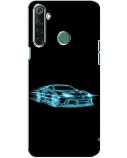 Чохол для Realme 6i з картинкою «Неоновий контур Lamborghini»