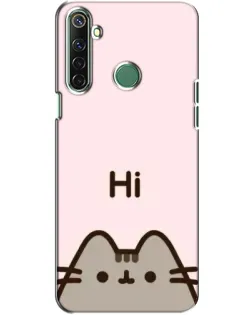 Чехол для Realme 6i с картинкой «Пушин говорит Hi»