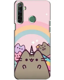 Чехол для Realme 6i с картинкой «Единорог Pusheen»