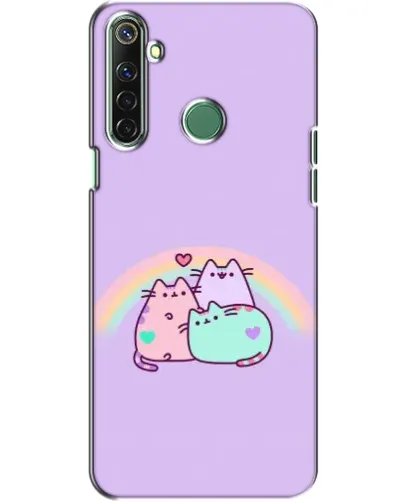 Чехол для Realme 6i с картинкой «Радужные Пушины»