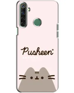Чехол для Realme 6i с картинкой «Pusheen логотип»