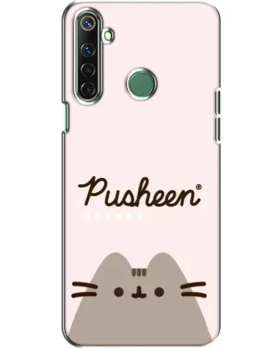 Чехол для Realme 6i с картинкой «Pusheen логотип»