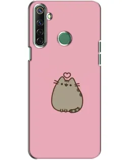 Чехол для Realme 6i с картинкой «Pusheen сердце»