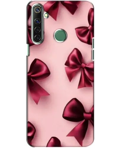 Чехол для Realme 6i с картинкой «Бордовый атлас»