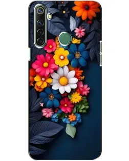 Чехол для Realme 6i с картинкой «Цветочная феерия»