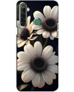 Чехол для Realme 6i с картинкой «Белые маргаритки макро»