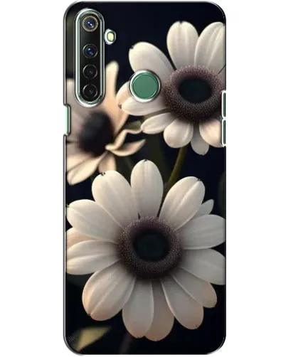 Чехол для Realme 6i с картинкой «Белые маргаритки макро»