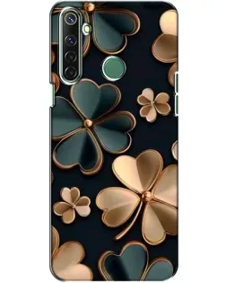 Чехол для Realme 6i с картинкой «Клевер в золоте»