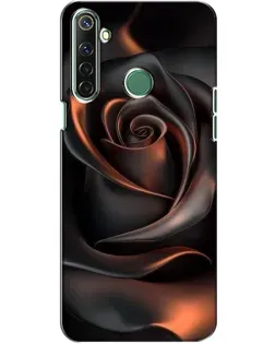 Чехол для Realme 6i с картинкой «Шелковая черная роза»