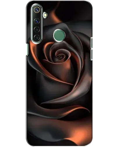 Чехол для Realme 6i с картинкой «Шелковая черная роза»