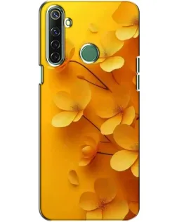 Чехол для Realme 6i с картинкой «Золотые лепестки»