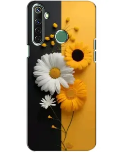 Чехол для Realme 6i с картинкой «Подсолнух и ромашка»