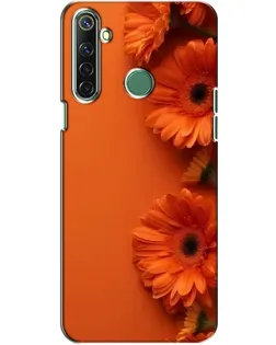 Чехол для Realme 6i с картинкой «Оранжевые герберы»