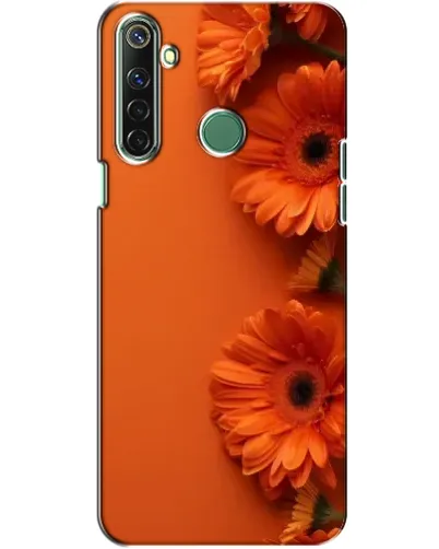 Чехол для Realme 6i с картинкой «Оранжевые герберы»
