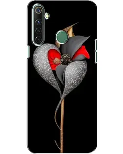 Чехол для Realme 6i с картинкой «Серебряный фантазийный цветок»