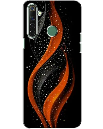 Чехол для Realme 6i с картинкой «Огненная звездная волна»