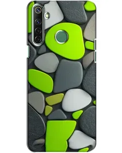 Чехол для Realme 6i с картинкой «Яркая неоновая галька»