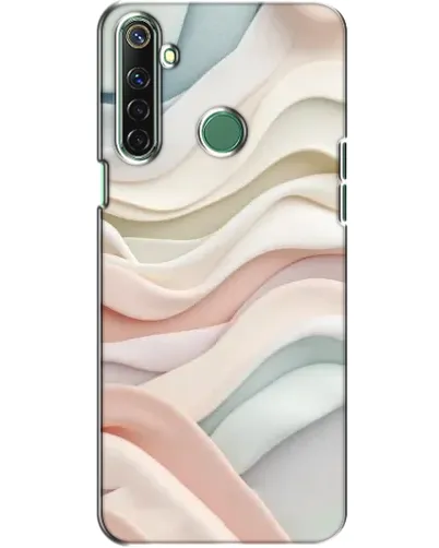 Чехол для Realme 6i с картинкой «Пастельные нежные волны»